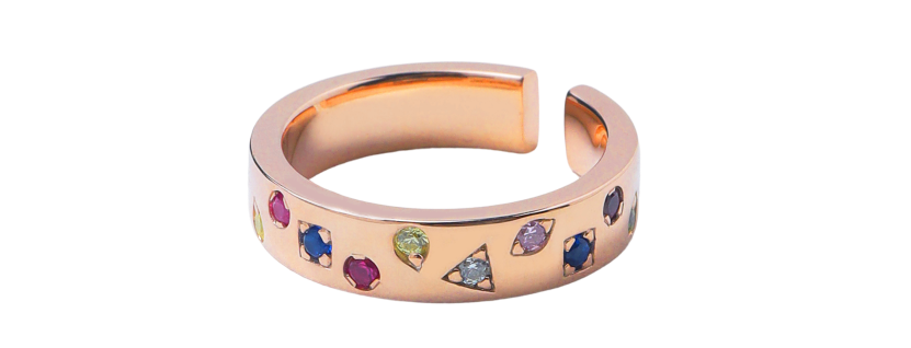 SPECTRA EDGE EARCUFF PINKY RING