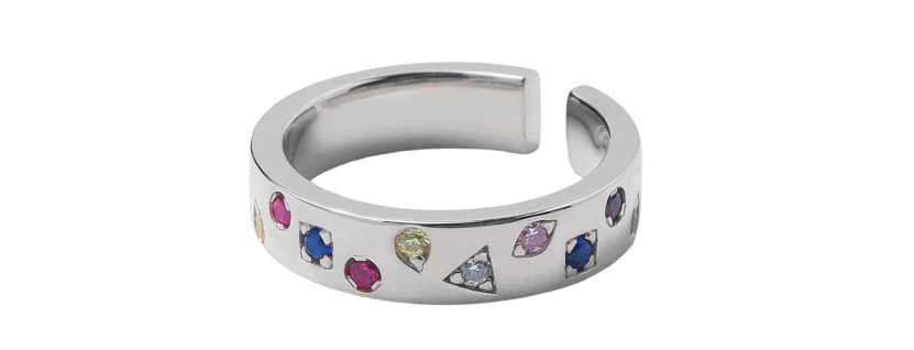 SPECTRA EDGE EARCUFF PINKY RING