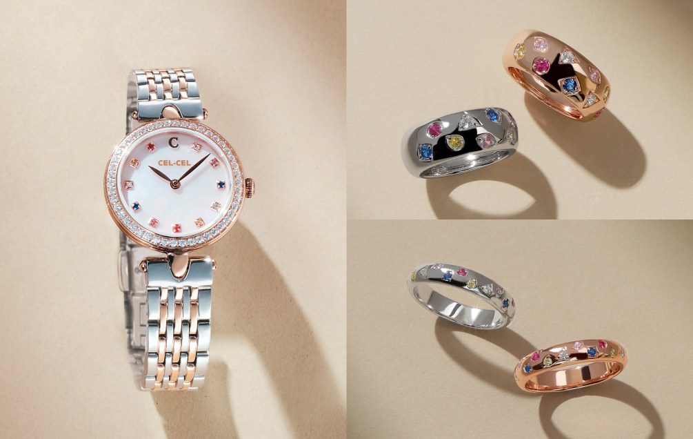 SPECTRA WATCH & RING SET（PINK GOLD × SILVER）