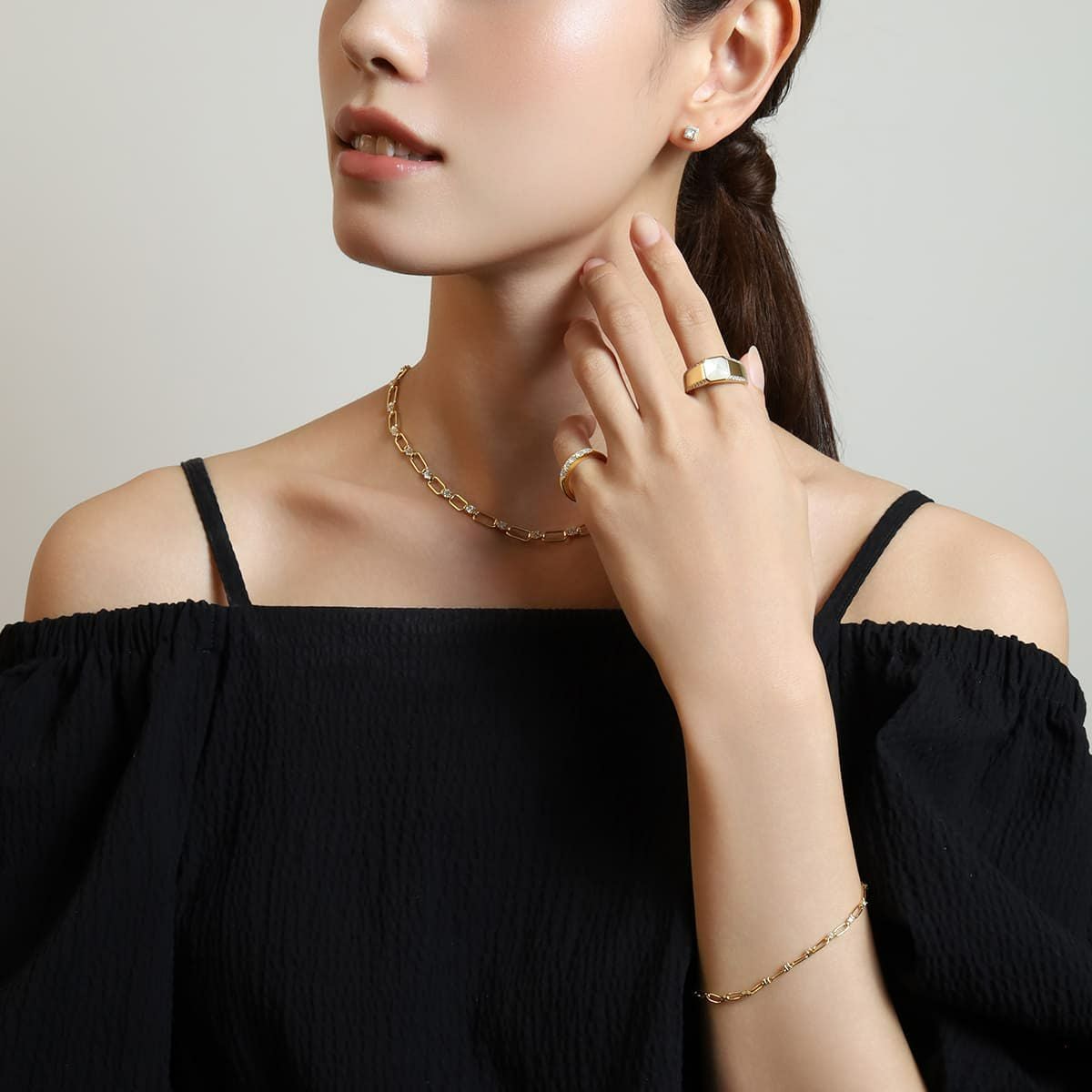 ALIGN PINKY RING【LUXE】（GOLD） | CEL-CEL