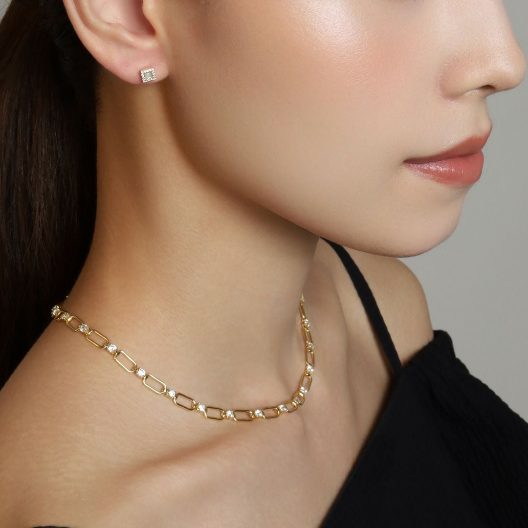 INTERLACE NECKLACE【LIGHT】（GOLD） | CEL-CEL
