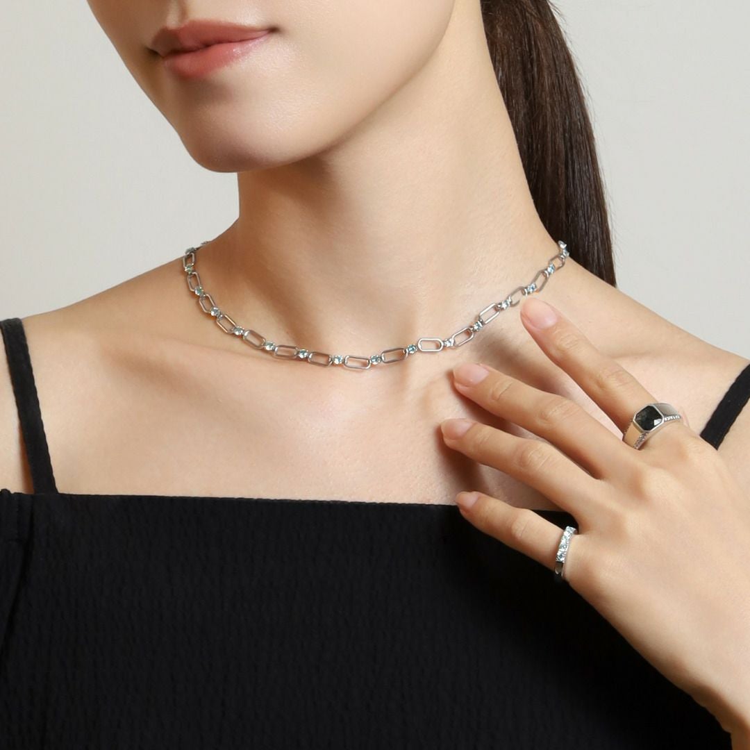 INTERLACE NECKLACE【LIGHT】（SILVER）CEL-CEL INTERLACE NECKLACE【LIGHT】（SILVER） | CEL-CEL