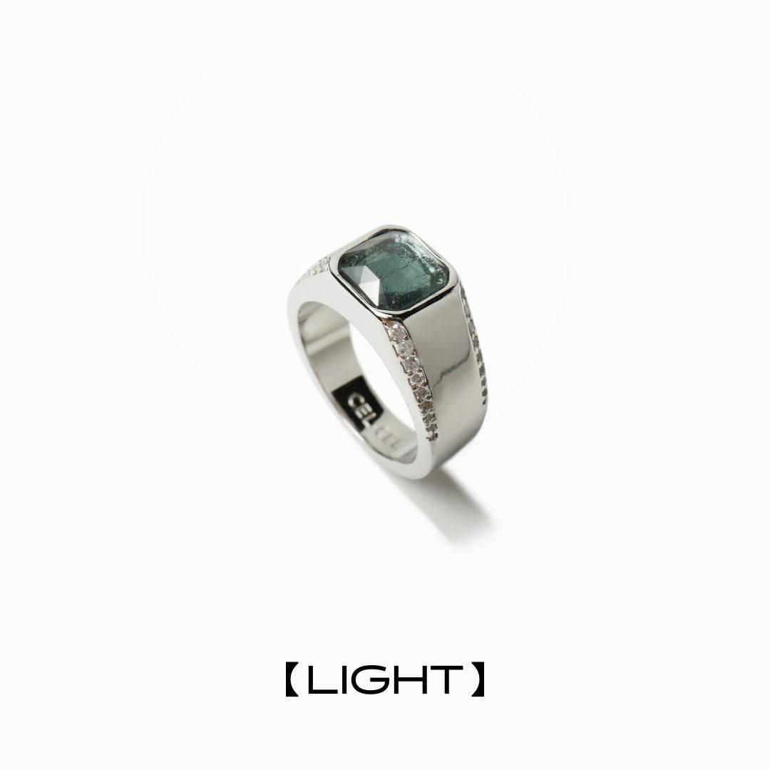 EMBLEM SQUARE RING　【LIGHT】（SILVER）17号 EMBLEM SQUARE RING 【LIGHT】（SILVER） | CEL-CEL